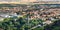 View from above to the village Thale near Blankenburg am Harz, Germany