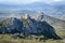 View of Acrocorinth castle, Peloponesse - Greece.