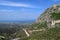 View from the acropolis of ancient Corinth