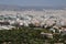 View from The Acropolis on Athens city and Plaka area