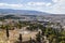 View from the Acropolis over the city of Athens, Greece