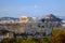 View on Acropolis at sunset, Athens