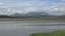 View across an estuary toward Snowdonia