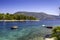 View across the famous harbour of Fiscardo on Kefalonia, Greece