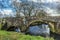 A view across the Gelli bridge, an eighteenth century, that spans the River Syfynwy, Wales