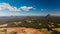 A view across the Glass House Mountains National Park, Australia