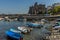 A view across the harbour of Acicastello, Sicily