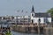 View across the harbour front, Norwegian Church Arts Centre to the foreground