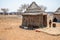 A view of across a Himba tribe village in Namibia