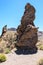 A view across lava field to teide from Mirador Llano de Ucanca observation deck, .Teide National Park, Tenerife, Canary Islands,