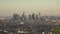 View across the Los Angeles skyline in the afternoon sunlight, 4k