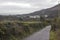 A view across on of the many snow topped hills and valleys of the Mourne Mountains on a dull midwinter afternoon