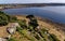 View across Marazion - St Michael`s Mount - Cornwall