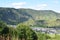 view across the Mosel valley with village Bremm