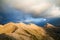 View across the peaks of the Pirin Mountains