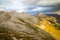 View across the peaks of the Pirin Mountains