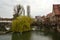 View across Pegnitz river in Nuremberg