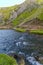 The view across the River Dove at Dovedale, UK