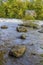 A view across the river Teifi at Cenarth, Wales