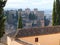 View Across The Roof Line To The Alhambra Palace