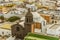 A view across the roof tops of Las Palmas, Gran Canaria from the tower of the Santa Anna Cathedral