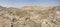 View across ruined buildings of old Roman quarry town