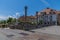 A view across the Shoemakers bridge over the River Ljubljanica in Ljubljana