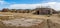 A view across the shore side of the Shoreham Fort ruins at Shoreham, Sussex, UK