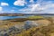 A view across the shoreline of Loch Dunvegan on the island of Skye, Scotland