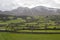 A view across the snow capped peaks of the mountains of Mourne in County Down Northern Ireland