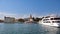 View Across Split Harbour to Diocletian`s Palace, Croatia