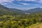 A view across tea country towards the Kothmale reservoir in Sri Lanka, Asia