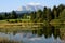 View across Tennsee Lake to the German Alps