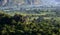 View across the Vinales Valley in Cuba. Morning twilight and fog.