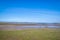View across the wide and flat River Torridge and Taw estuary from Northam Burrows, Devon, UK. Low tide
