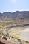 A view of the active hydrothermal crater of Stefanos volcano on the Greek island of Nisyros.