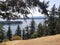 View of Active Pass from Bluffs Park on  Galiano Island