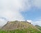 View of active volcano, Hokkaido, Japan