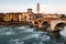 View of Adige River and Saint Peter Bridge