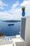 The view on Aegean sea and cruise ship