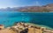 View at Aegean sea from Spinalonga