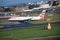 A view of a Aeroplane landing