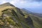 View against the background of high mountain ranges blue lakes and beautiful beech forests, Svydovets ridge, Carpathian, Ukraine