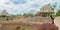 View of the Agave sorting area, with entrance to the Cenote