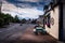 View of Agnew Crescent, Bladnoch, Wigtown, beside Bladnoch Inn Restaurant