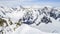 View from Aiguille du Midi mountain