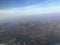 View from the airplane with blue sky-photo taken after the plane took off from Otopeni Airport