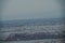 The view from the airplane Kawasaki and Yokohama
