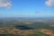 View from the airplane window to Aracaju, Brazil