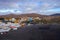 View on Ajuy with colorful houses and fishing boats on Fuerteventura, Spain